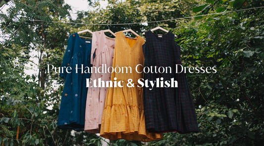 Pure Handloom Cotton Dresses Ethnic & Stylish