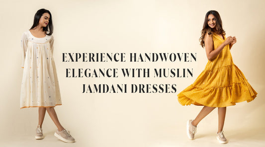 Experience Handwoven Elegance with Muslin Jamdani Dresses