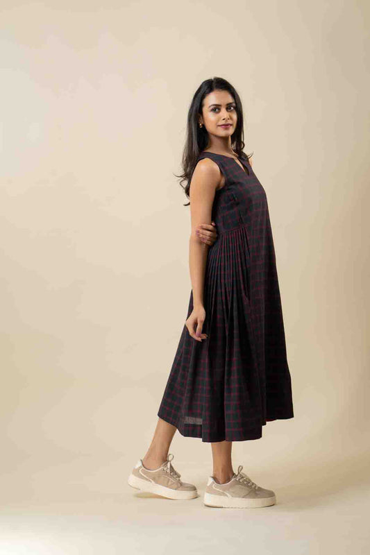 Black Muslin cotton dress